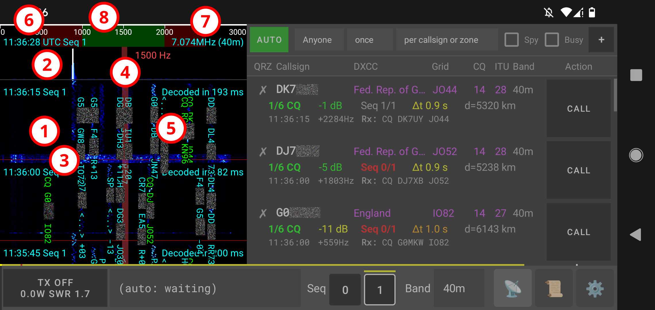 qFT8 Spectrogram